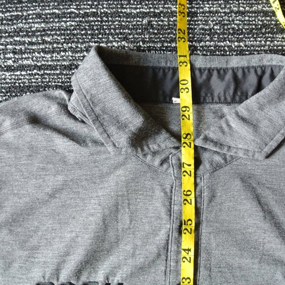 Men's Lululemon Grey Polo - Polaris Slingshot Racing Branded ROC - Size XL - Picture 11 of 13